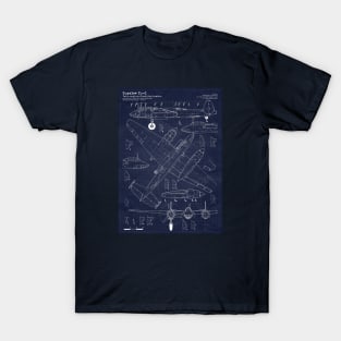 Blueprint Tupolev Tu-2 T-Shirt